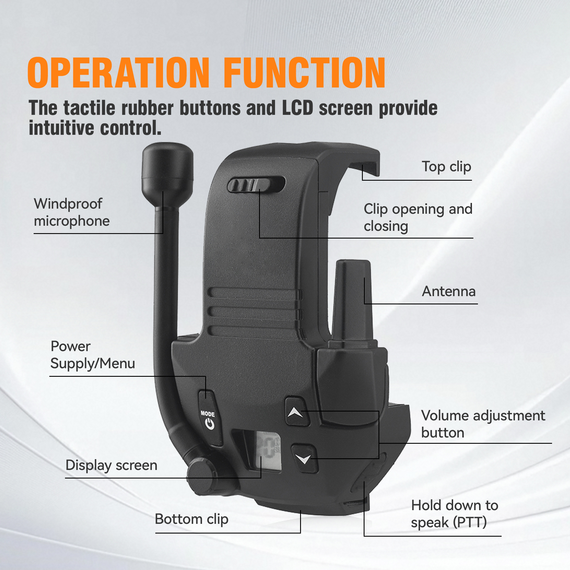 Tactical Headset with Radio Adapter Noise Cancelling Anti Interference for Two Way Communication Shooting Hunting Outdoor