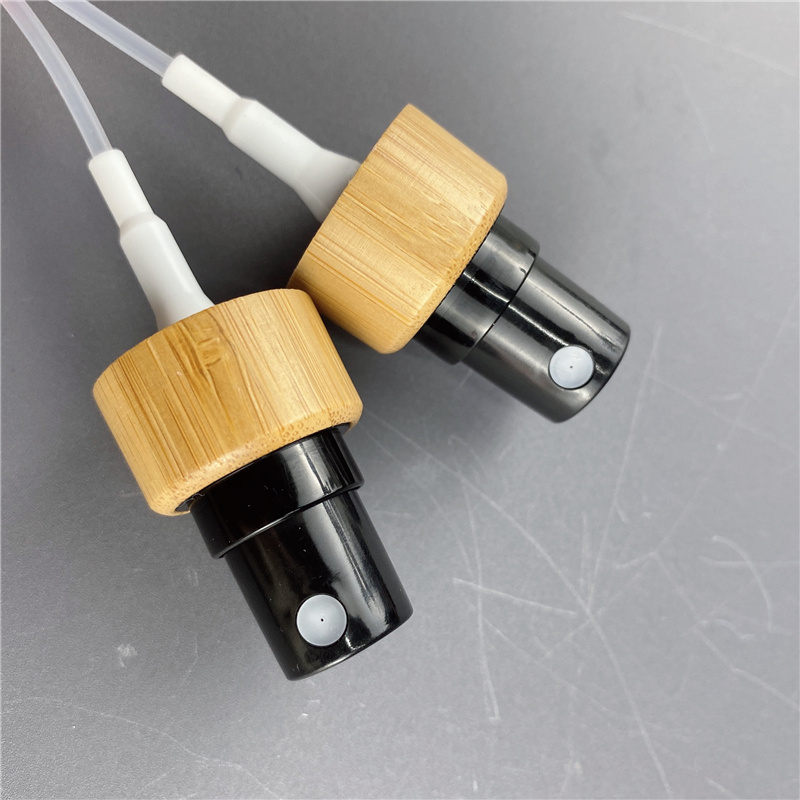 Bottle Sprayer Sprayer Bamboo Fine Mist Sprayer Pump Bamboo Cap for Cosmetic Bottle Use Plastic Perfume Bottle Body Perfume