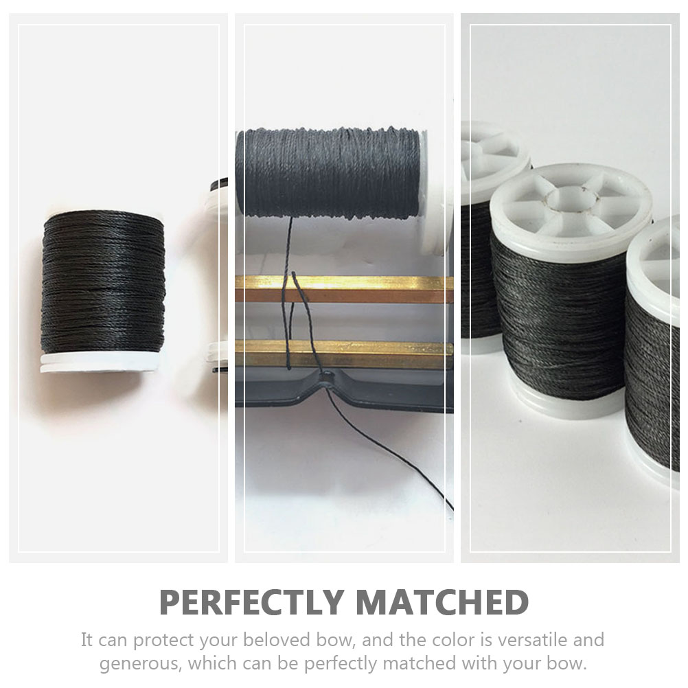 High Strength Black Bow String Protector Thread For Archery Lightweight Accessory