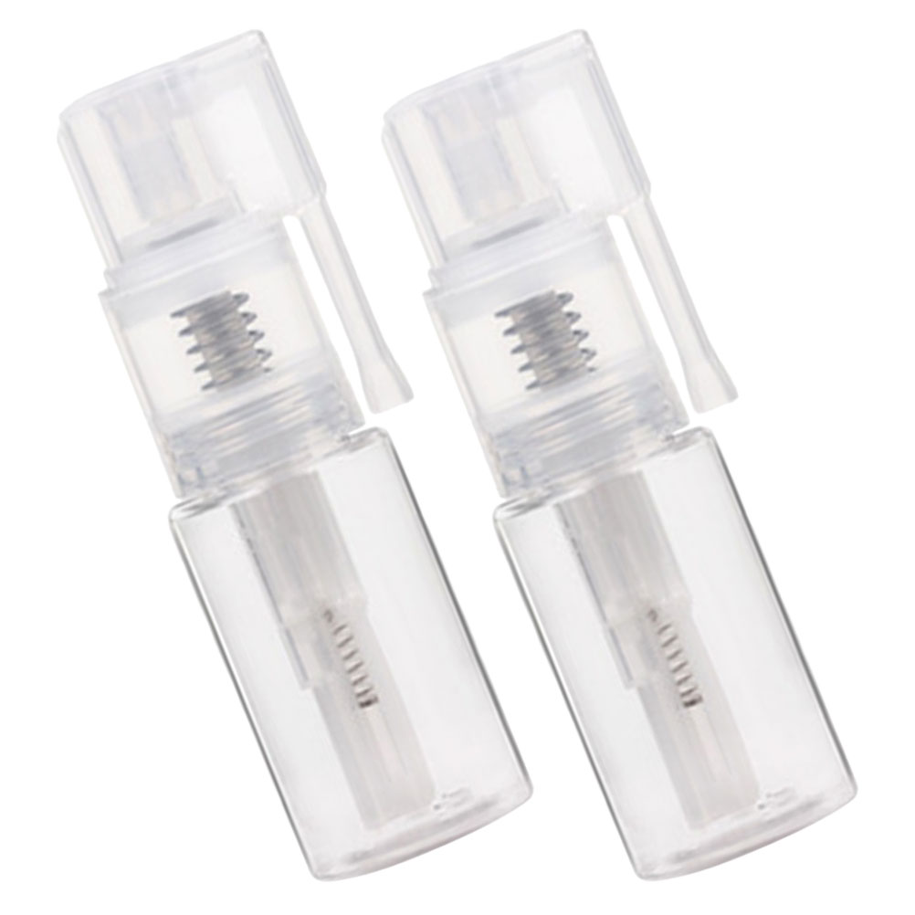 2Pcs Spray Bottle Powder Atomizer Sprayer Dry Barber Fine Mist Portable Detachable Plastic PET Transparent Efficient Pump