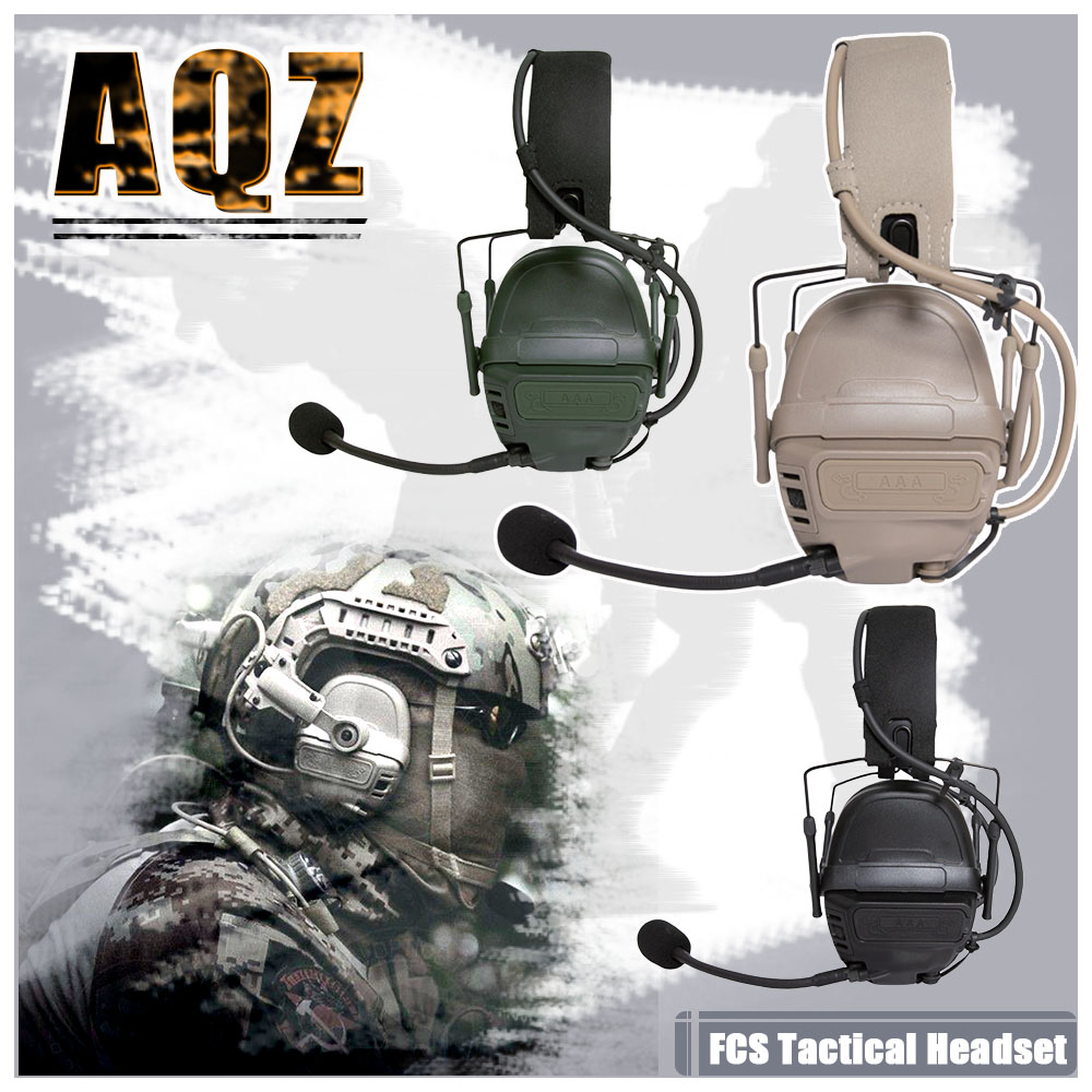 FCS FE Tactical Communications Headset Sound pickup noise reduction headphones Suitable for hunting shooting