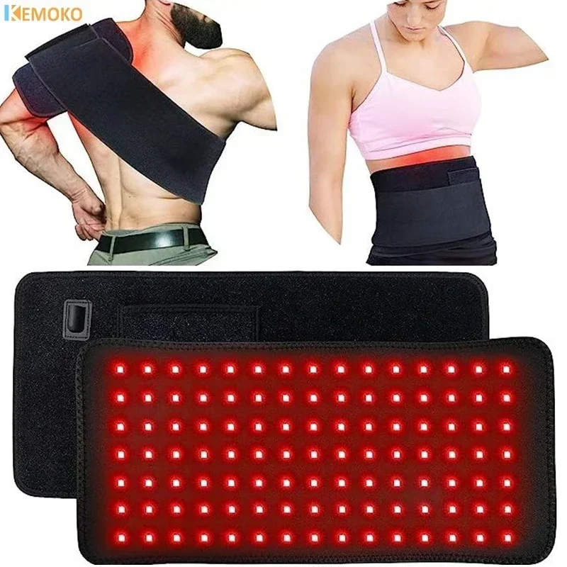 120PCS LED Infrared Light Therapy Pad Belt 660nm&850nm Infrared Light Therapy Pad for Body Relief Fatigue Therapy Health Care