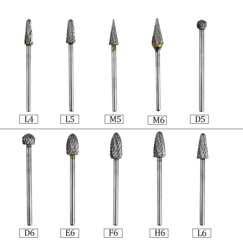 Tungsten Carbide Cutter Shank Milling Cutter Abrasive Tools 10 Options Available Electric Grinding Dental Equipment Tools