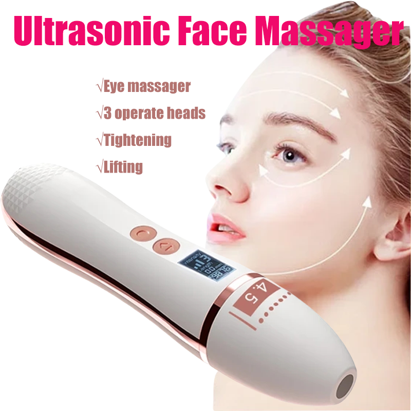 New 7D Mini Ultrasonic Face and Eye Lifting Tightens Face Massager Skin Care Facial Wrinkle Lift SPA Beauty Machine