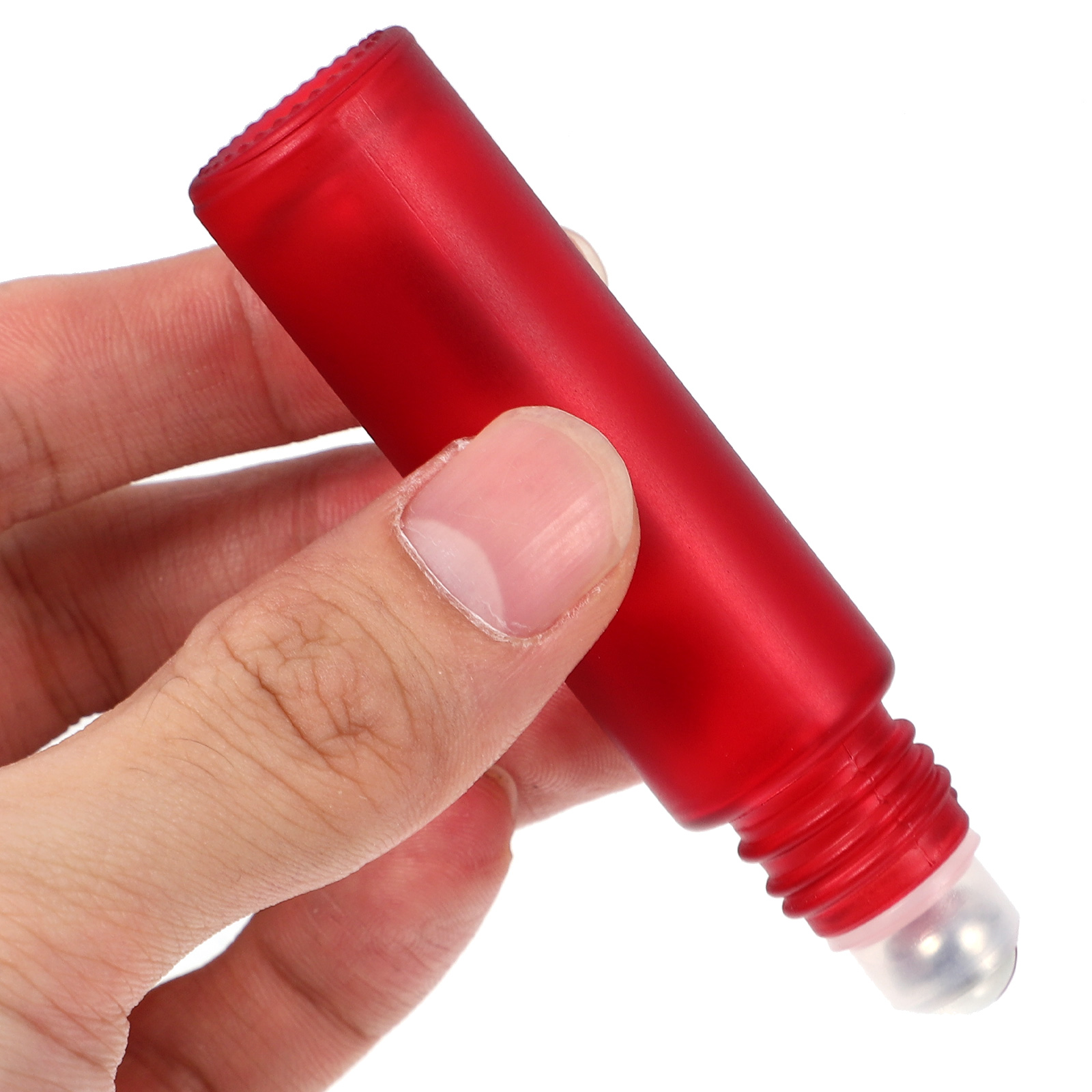 10pcs Yellow 10ml Glass Roller Bottles Compact Stylish Perfume Essential Oils Serums Refillable Travel Eye Serum Empty Bottle