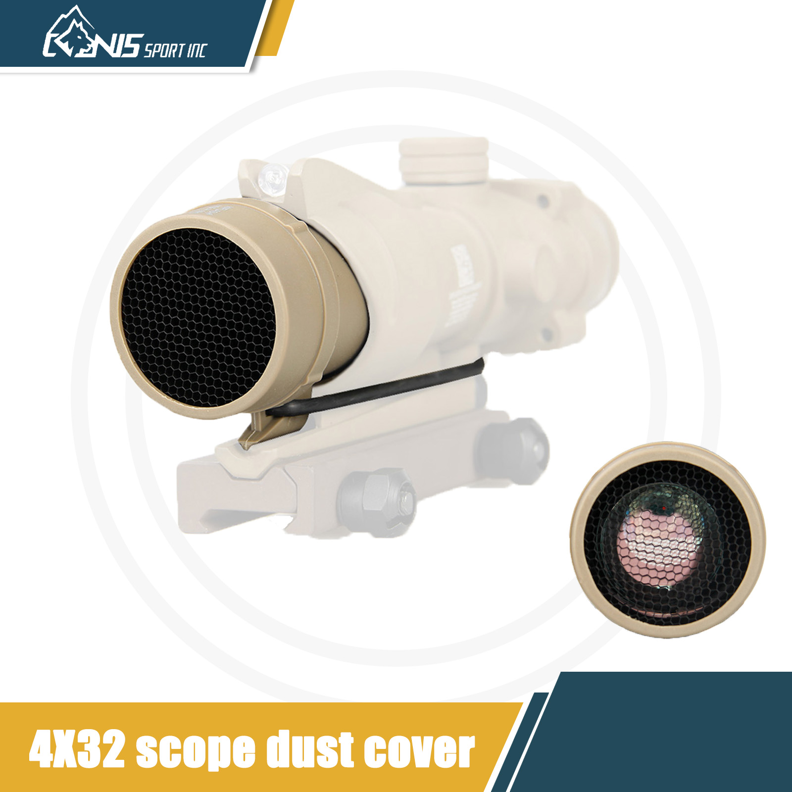 CANIS SPORT INC Scope Round Meshy Cover Kill Flash Anti-Reflection Device for 4 X 32 Scope
