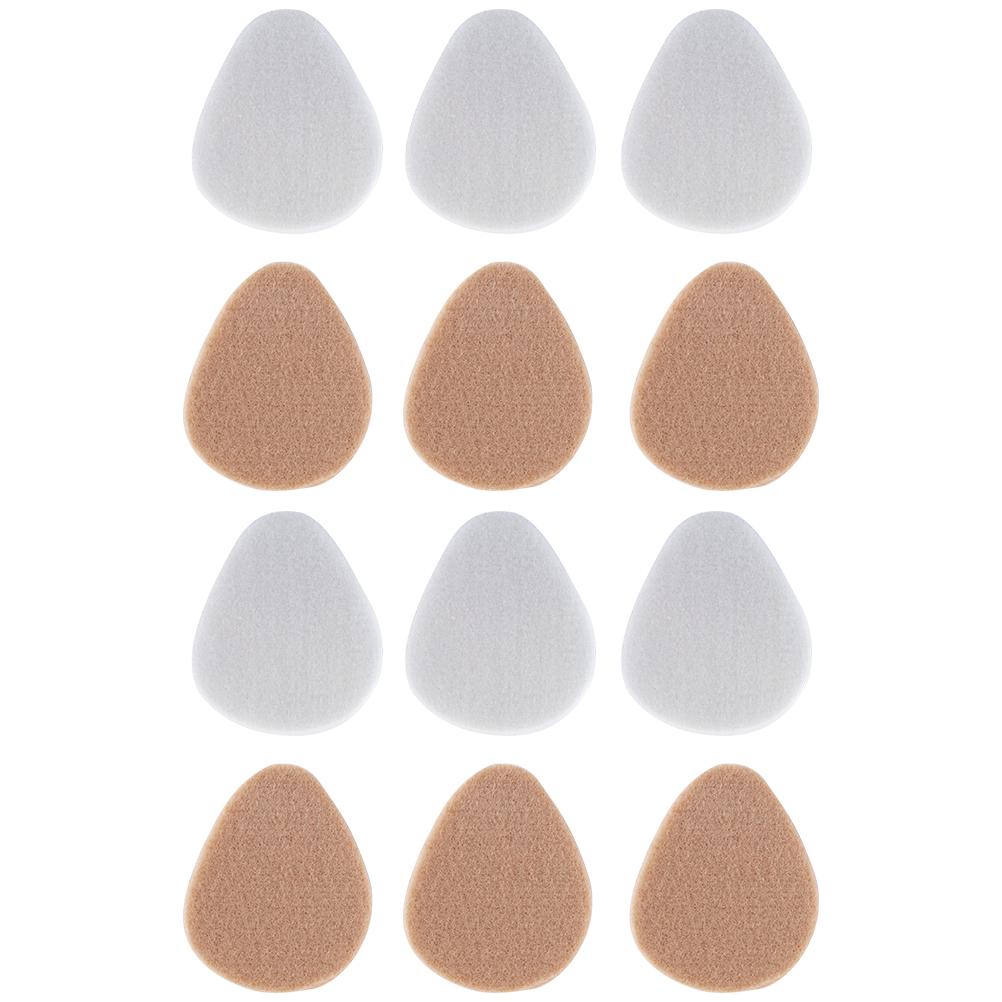 6 Pairs High Heel Pads Thickened Half Size Felt Insoles Forefoot Cushion Anti Slip Women Shoes Comfort Pad