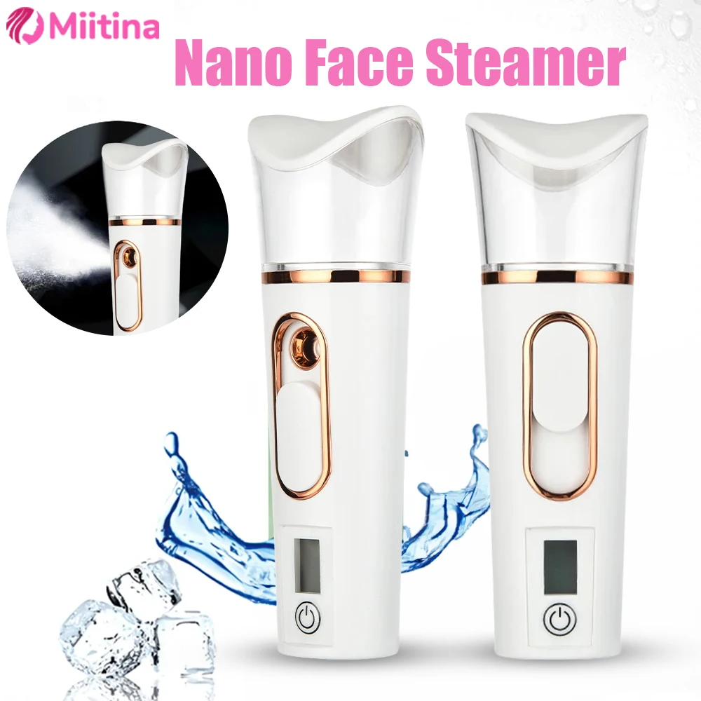 Nano Facial Sprayer Mini Humidifier Portable Wireless Cool Mist Maker Fogger Hydration Humidifier Skin Care UsB Rechargeable Spa