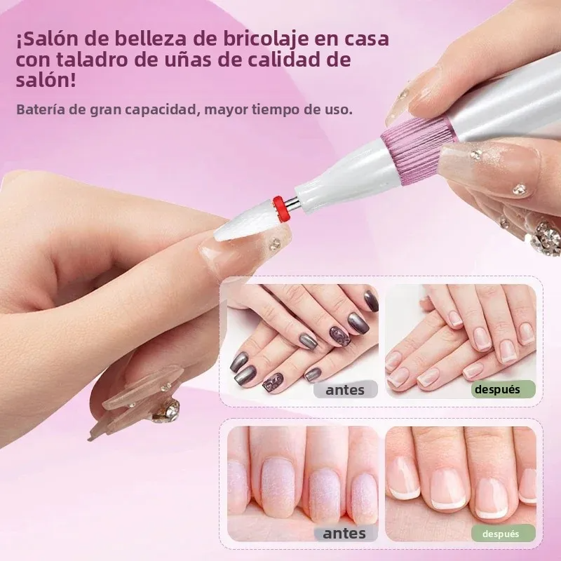 Professional Electric Nail Drill Machine with 12 Bits for Acrylic Nails Home Salon Manicure Pedicure Kit Beauty Tool