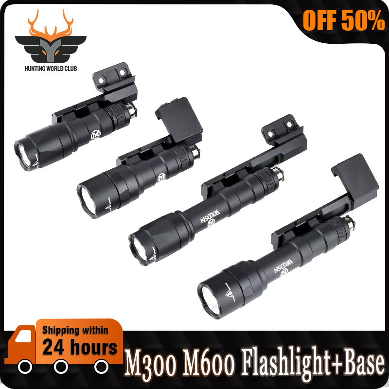 WADSN M300 M600 Thorntai Flashlight Mount Set Fit 20mm Picatinny Rail MLOK KEYMOD M300A M300C M300W M600C M600U M600W Gun Lamp
