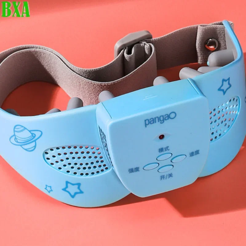 Intelligent Heated Eye Massager Vibratory Massage Eye Mask for Strain Migraine Relief Improve Sleep Care Instrument - Blue