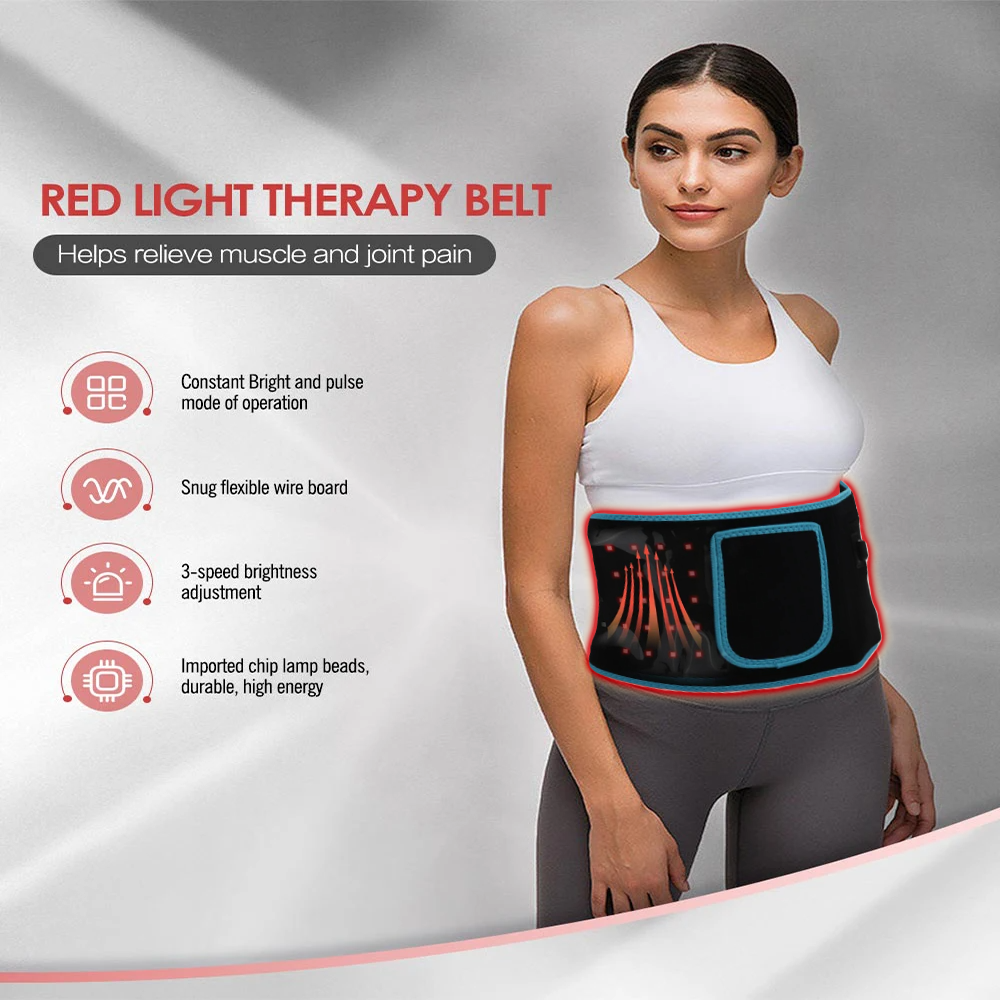 850nm 660nm Back pain relief Burning Fat Pack Slimming Machine Waist Heat Pad Whole Body 105 led red and infrared treatment band