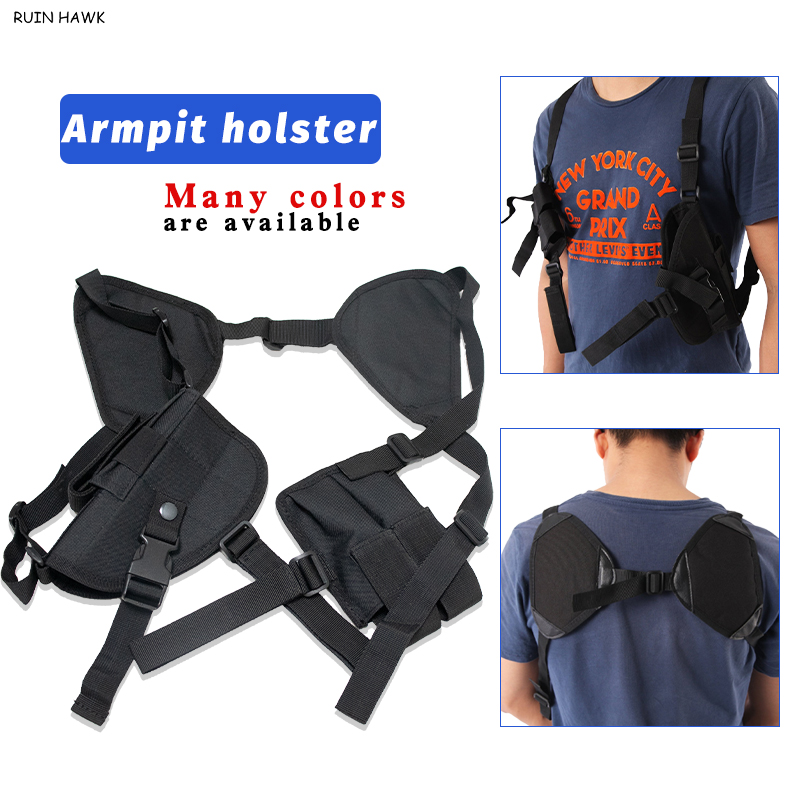 Tactical Holster Hidden Under right sides Armpit General Purpose Shoulder Holster Removable Combination Pistol Holster