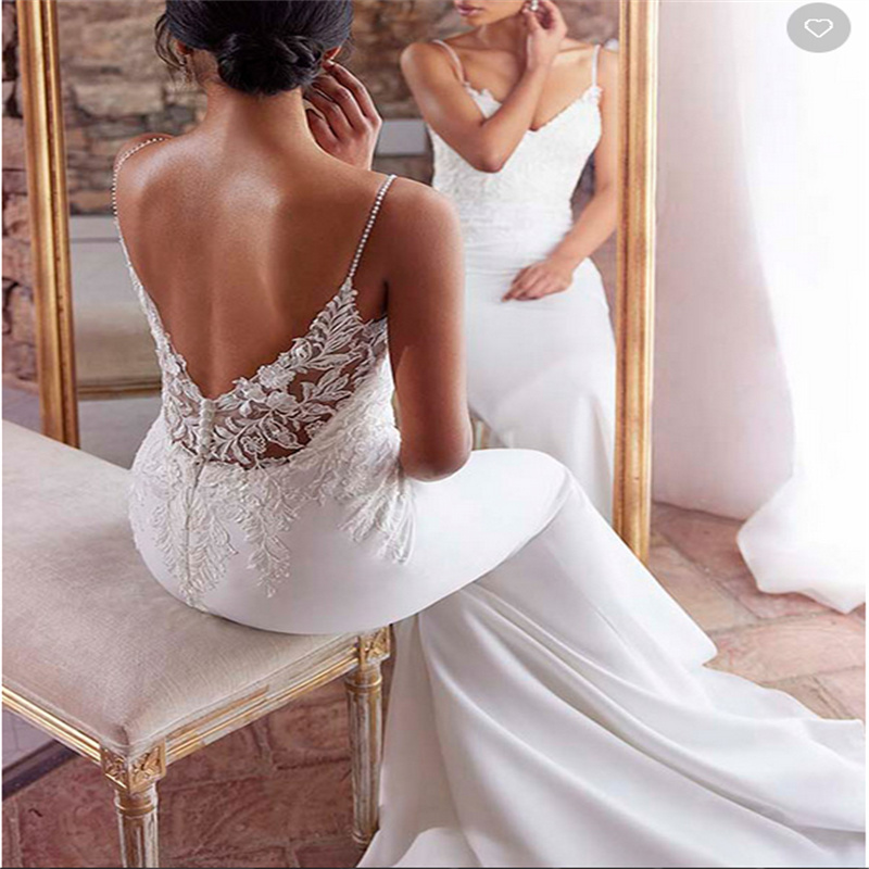 Beach Mermaid  Bridal Dress Tailor-Made Dresses Elegant  Applique Lace White Wedding Gown for Wedding Sexy Custom 2025 New