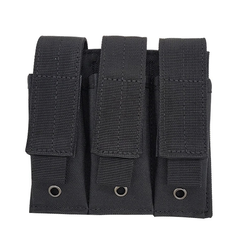 Tactical Single Double Mag Bag 9mm Magazine PouchOutdoor Molle Open-Top Magazine Pouch for Glock M1911 92F Torch Bag Triple Bag