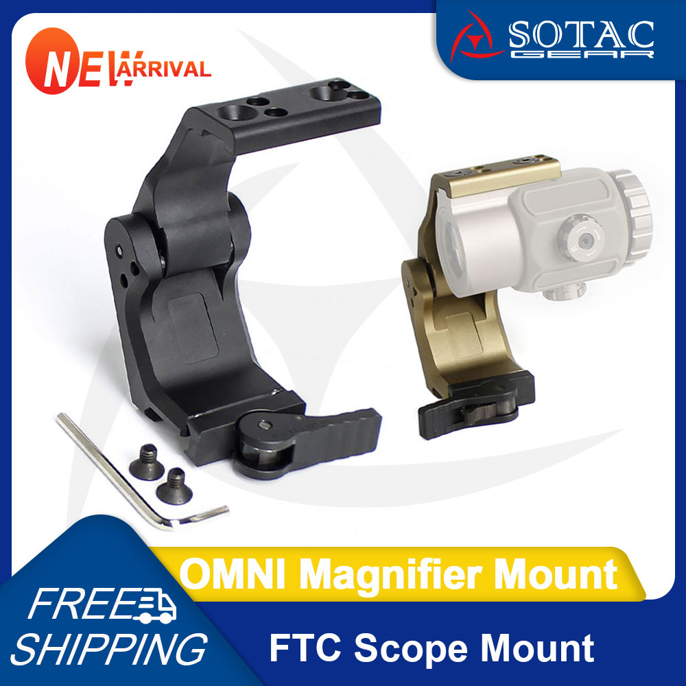 Tactical Mount G33 G43 Magnifier Flip-To-Center 2.26" Series Of Optic Scope Mounts with QD Lever SOTAC GEAR