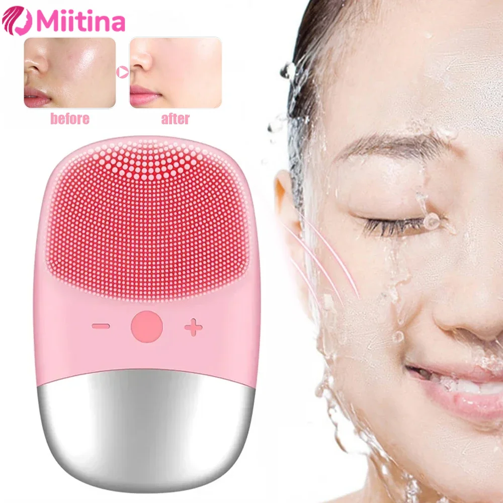 Electric Face Cleansing Brush Sonic Electric Facial Cleanser Facial Cleansing Brush Skin Scrubber Skin Massager Skin Care Tool