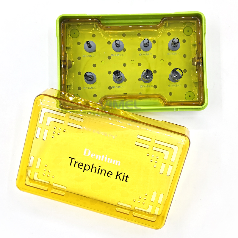 8pcs Dental Dentium XIT Trephine Kit Implant Instrument Dental Tools