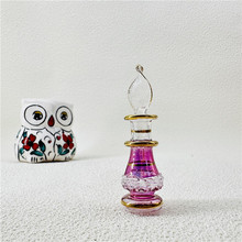 1 Piece Handmade Egyptian Perfume Decorative Ornament Empty Glass Bottle Aromatic Vase for Home Decor