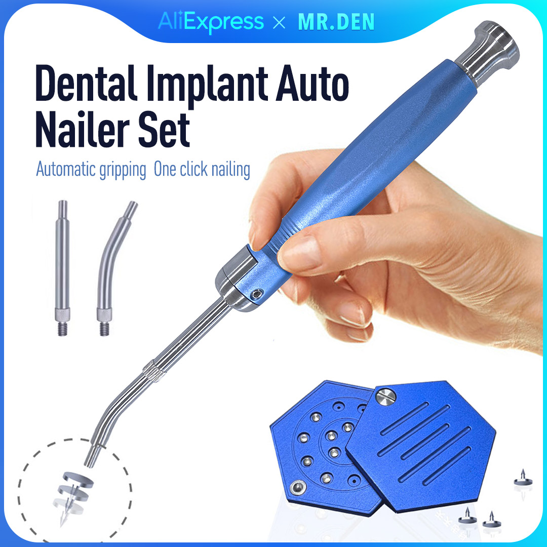 2023 Dental Implant Membrane Nail Tool Set Bone Augmentation GBR Absorbable Biofilm Fixed Titanium Nail Loading Box Orthopedic