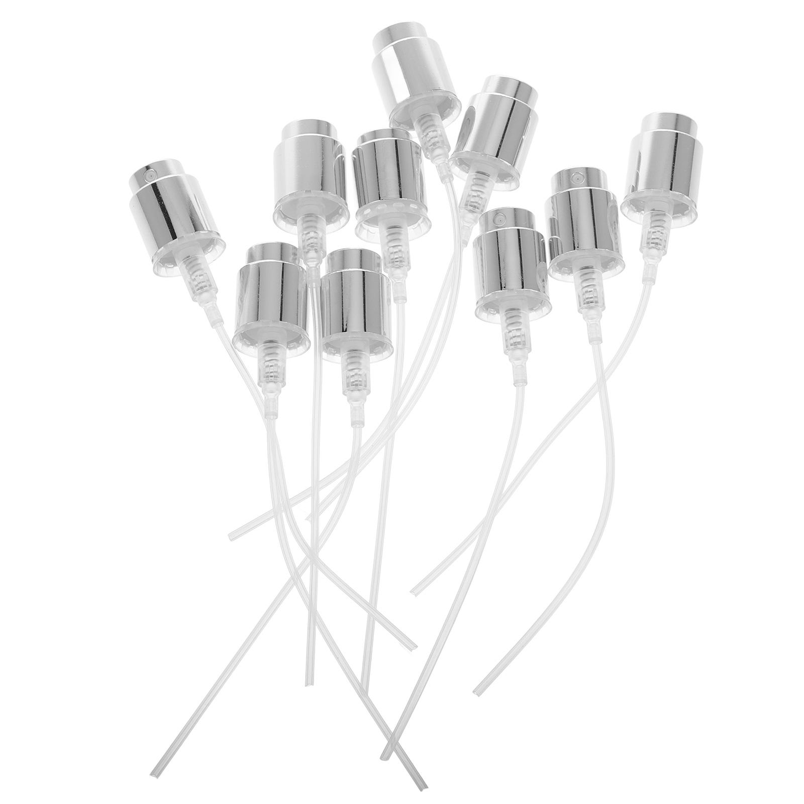 1 set Perfume Bottle Spray Pump Silver Nozzle Cap Sprayer Travel Office Use