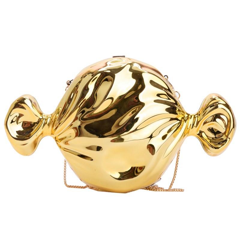 Candy Acrylic Fashion Wedding Purse Lipstick Bag Women's Handbag Luxury Gold Geometric Evening Clutch Bag Versatile Crossbody Ba