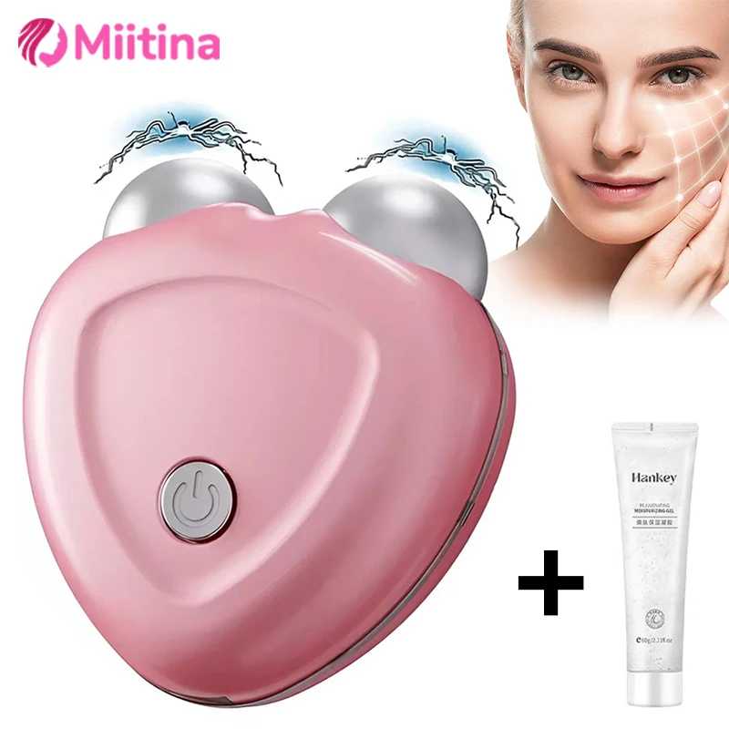 Micro Current Beauty Device Face Lifting Roller Massager Face Tightening Rejuvenation Facial Anti Wrinkle Skin Beauty Care Gift