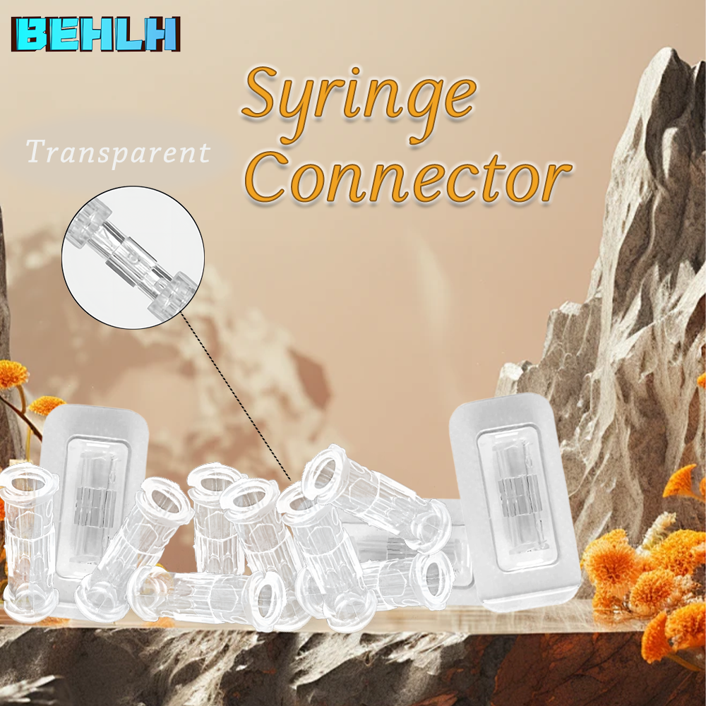 Double Helix Individual Package Sterile Leak Proof Transparent Syringe Coupler For Pneumatic Parts Luer Syringe Connector