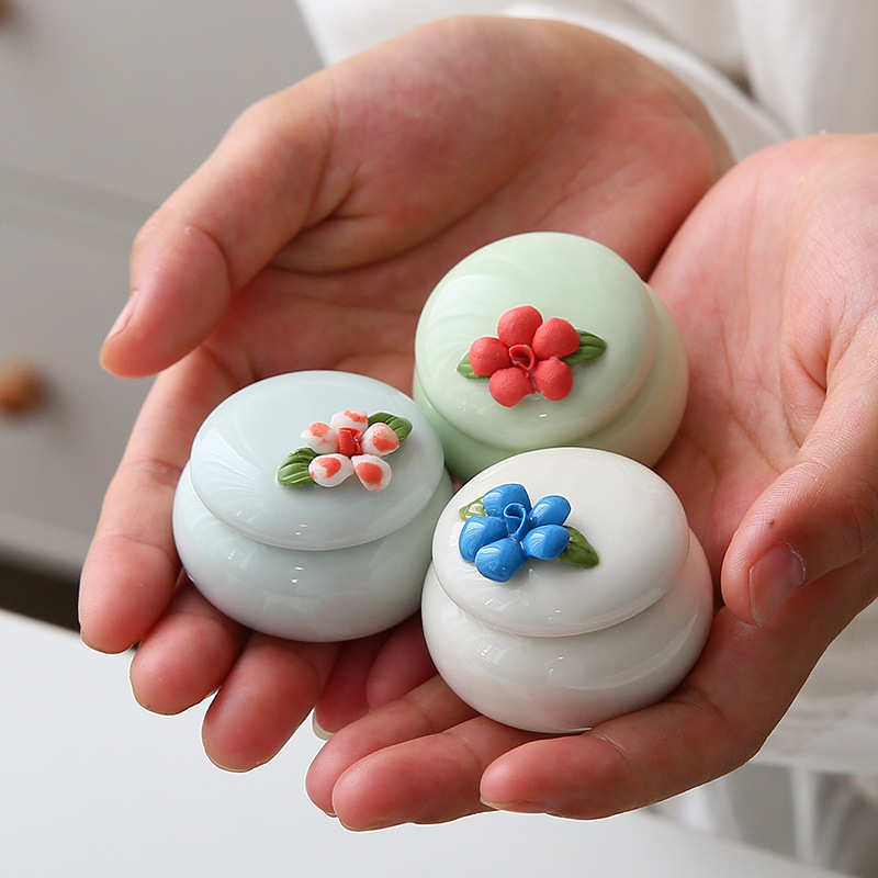 Mini Fragrant Powder Jar Cosmetic Cream Sealed Jar Fragrant Cream Solid Fragrant Box Diy Lipstick Rouge Jar