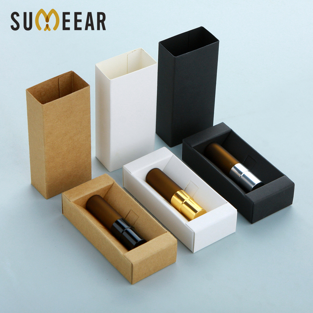 50Pcs/Lot 3ml Amber Frosted Glass Spray Bottle Perfume Box Fine Mist Refillable Bottles Aluminium Cap Perfume Bottle