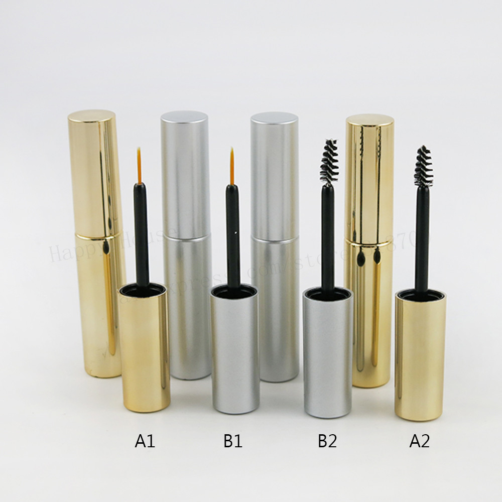 New Arrival 100 x Empty 8ml UV Gold Silver Mascara Tube Eyelash Vial Liquid Bottle Container 8cc Lipstick Tube Eyeliner Bottle