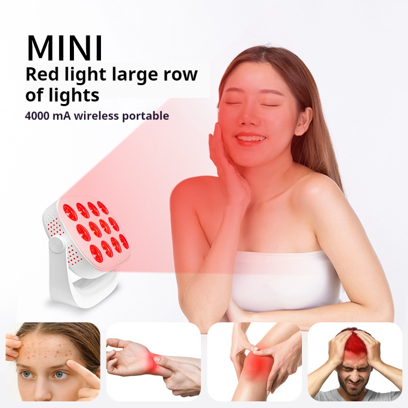Mini Red Light Lamp Panel Home Use Handheld Infrared Skin Rejuvenation Instrument