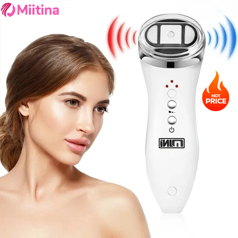 Mini HIFU Machine Face Massager Ultrasound RF EMS Microcurrent Skin Lifting Anti-Wrinkle Tightening Home Use ProfessionalDevice