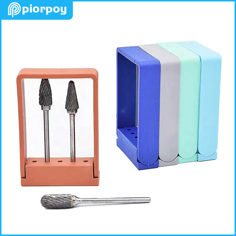 5 Holes Dental Low Speed Bur Holder Odontologia Sterilization Organizer Case Drill Stand Dentistry Disinfection Storage Box