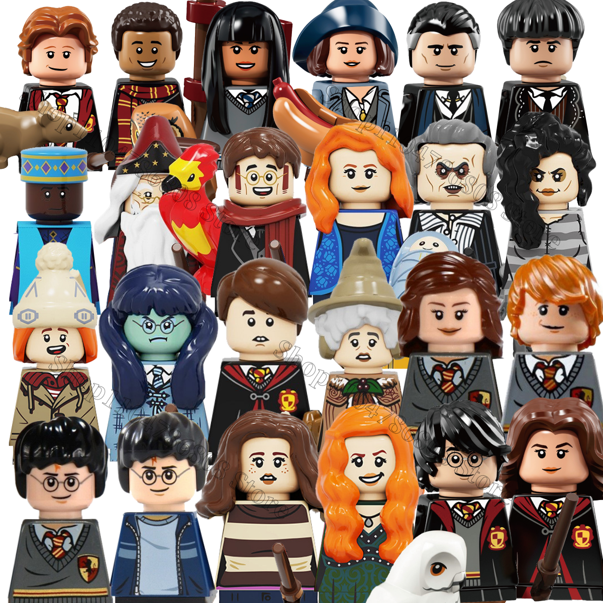 HOT Movie Harry Potter 3D figurines James Potter Dobby building blocks children's dolls toys model bricks toys gifts