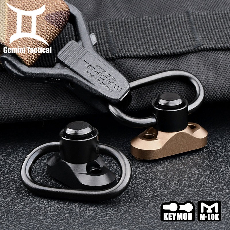 Tactical QD Sling Swivel Stud Mount Wadsn Quick Detach Release Rotation QD adapter For Mlok Keymod Base Hunting Accessories