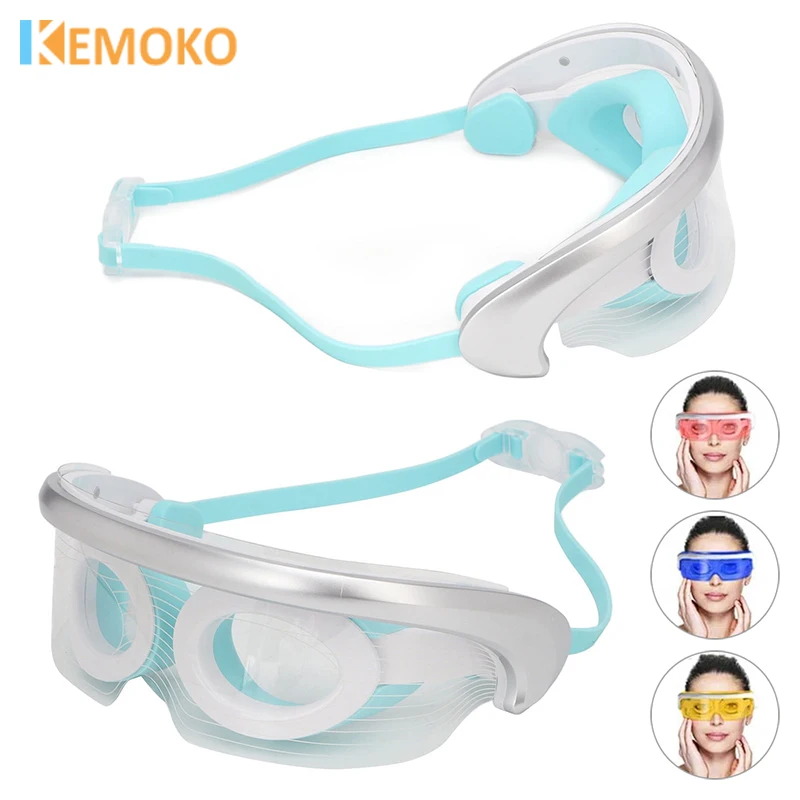 Eye Massager Hot Compress Vibration Eye Care Relax Eyes Massage  Relieve Eye Fatigue Glasses Fatigue Pouch Anti Wrinkle Care