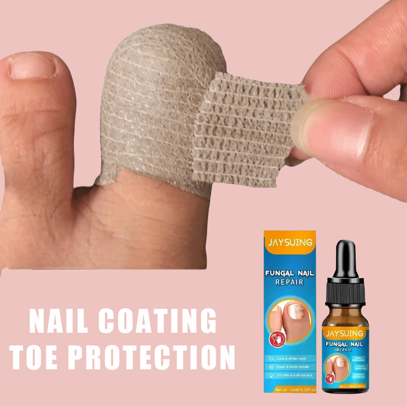 Fungal nail polish, nail coating, toe protection, foot and finger protection, self-adhesive bandage, toe and finger protection