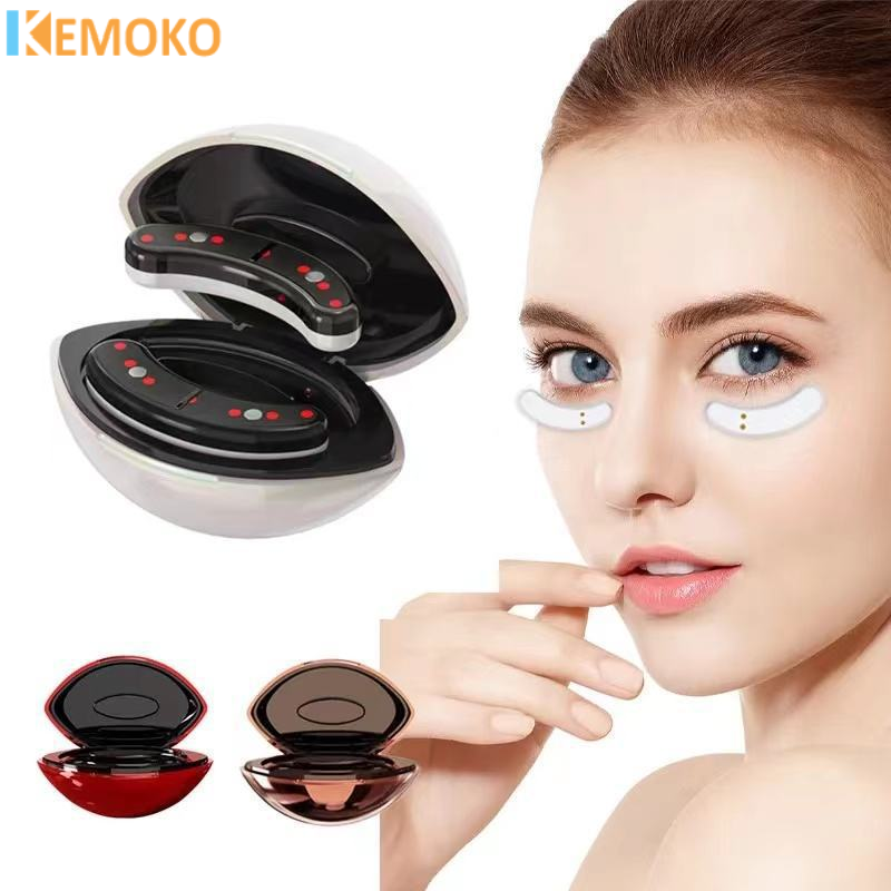 EMS Eye Massager Led Red Light Pulse Face Micro-current Massage 2 in 1 Face Eye Beauty Artifact Reduce Dark Circles and Eye Bags