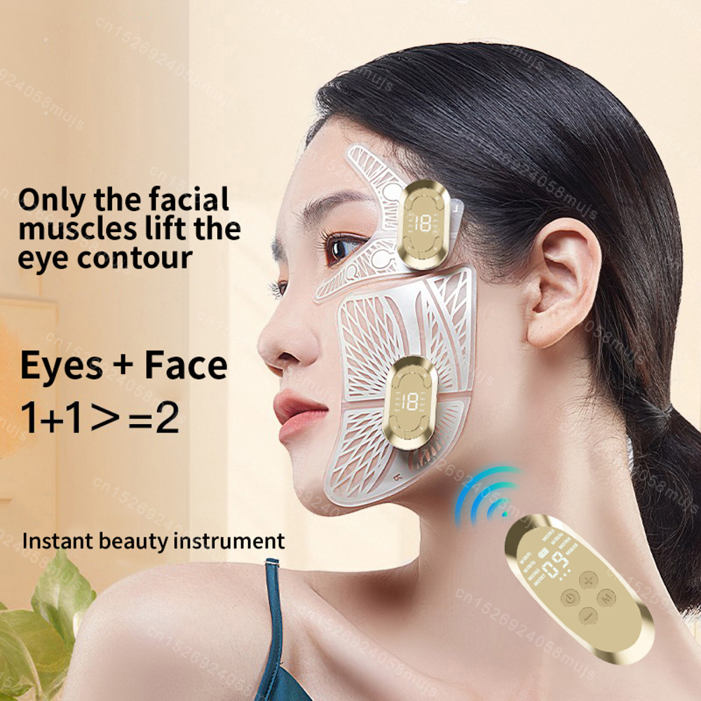 EMS Facial Massager Eye Face Lift Skin Tightening Anti-Wrinkle V-Shaped Face Muscle Stimulator Beauty Device Reduce Dark Circles