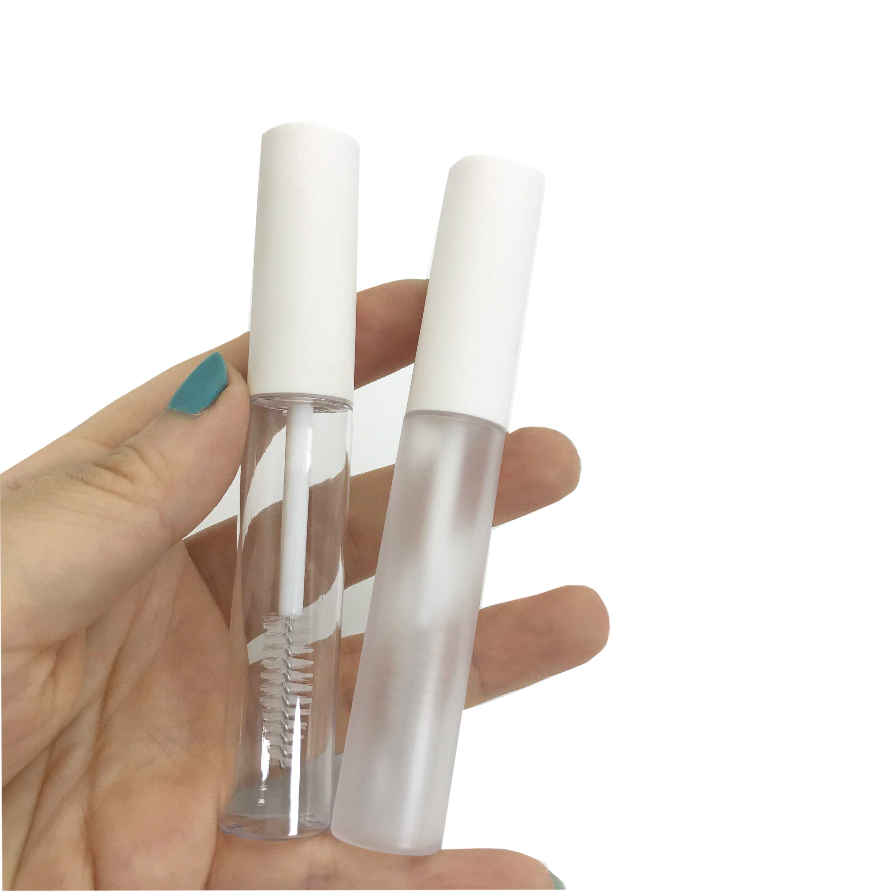 5/50/100pcs 10ml Empty Mascara Tubes Matte White Cap Eyelashes Bottle Vials Tool Fashion For Castor Oil DIY Cosmetics Container
