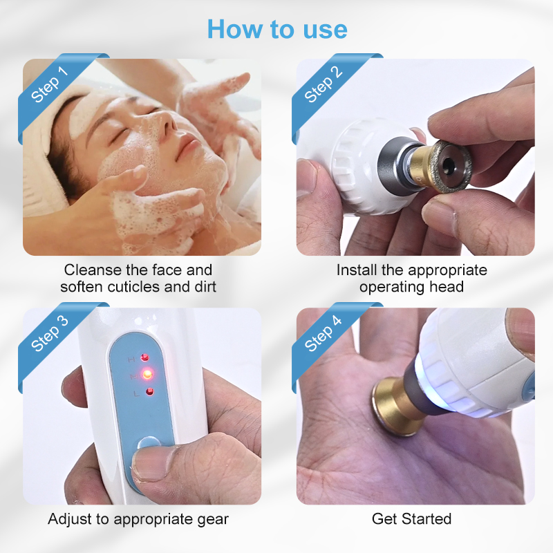 2025 Microcrystalline skin peeling Mini diamond microcrystalline skin peeling therapy beauty equipment anti-aging regeneration