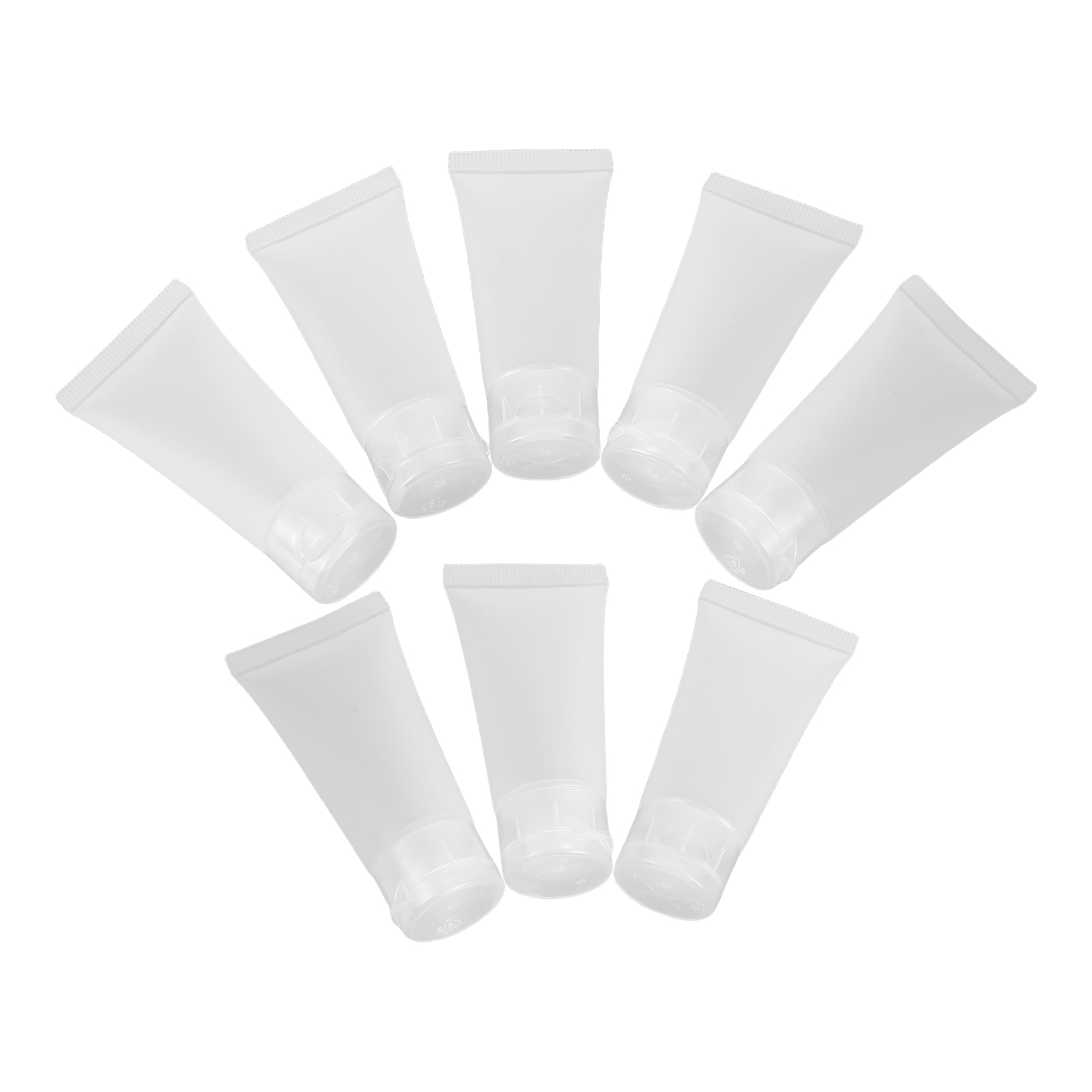 Dispensing Hose Cleaner Facial Plastic Tube Refillable Leak Proof Empty Cream Tubes for with Flip Cap Flip-top Bottles