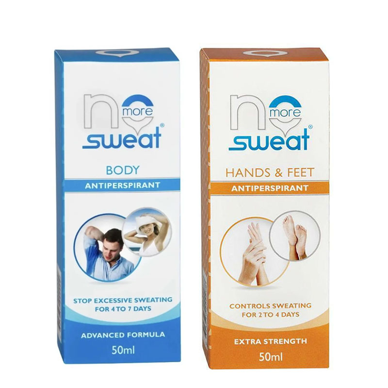 NO MORE SWEAT 50ml Bottle Face &amp; Hands And Feet body STOP EXCESSIVE SWEATING For Men Women Elderly