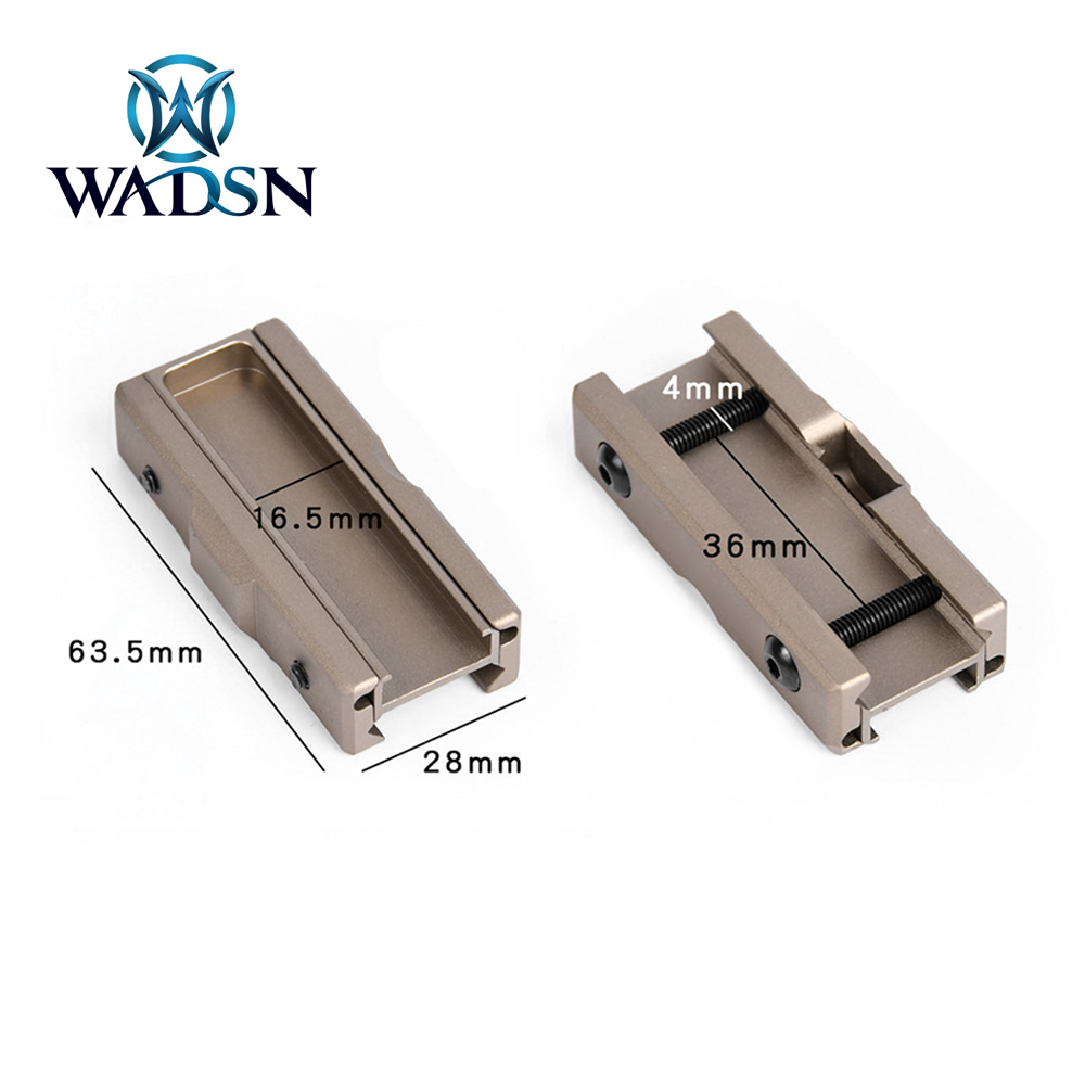 WADSN Tactical Picatinny Switch Slot Mount Pocket Panel For M300 M600 Flashlight DABL A2 PEQ15 Pressure Swtich Base Hunting