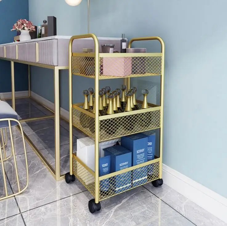 Wholesale Salon Shop Equipment Carts Manicure Facial Pedicure Chair Beauty Salon Trolley  For Sale