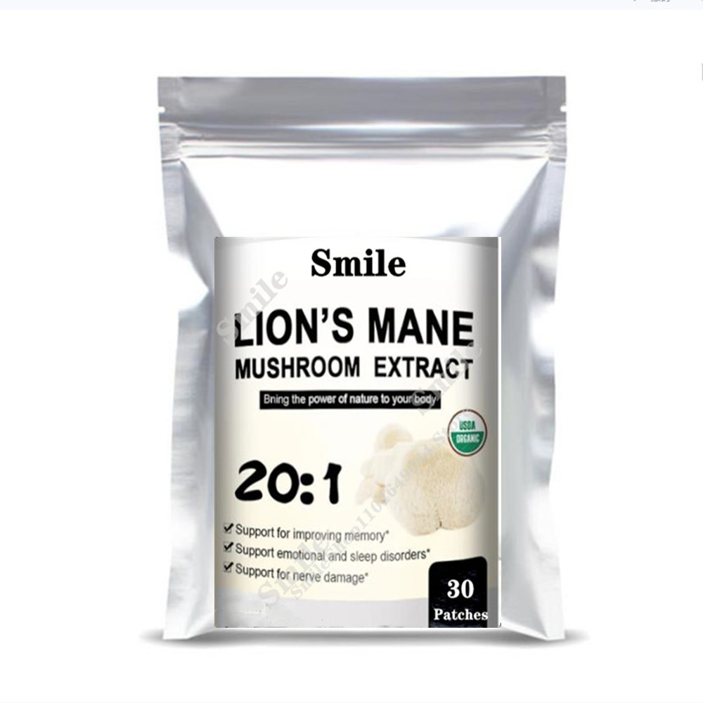 Original Pure 30 Patches Lion's Mane Mushroom Extract Supplement for Mood and Sleep Health