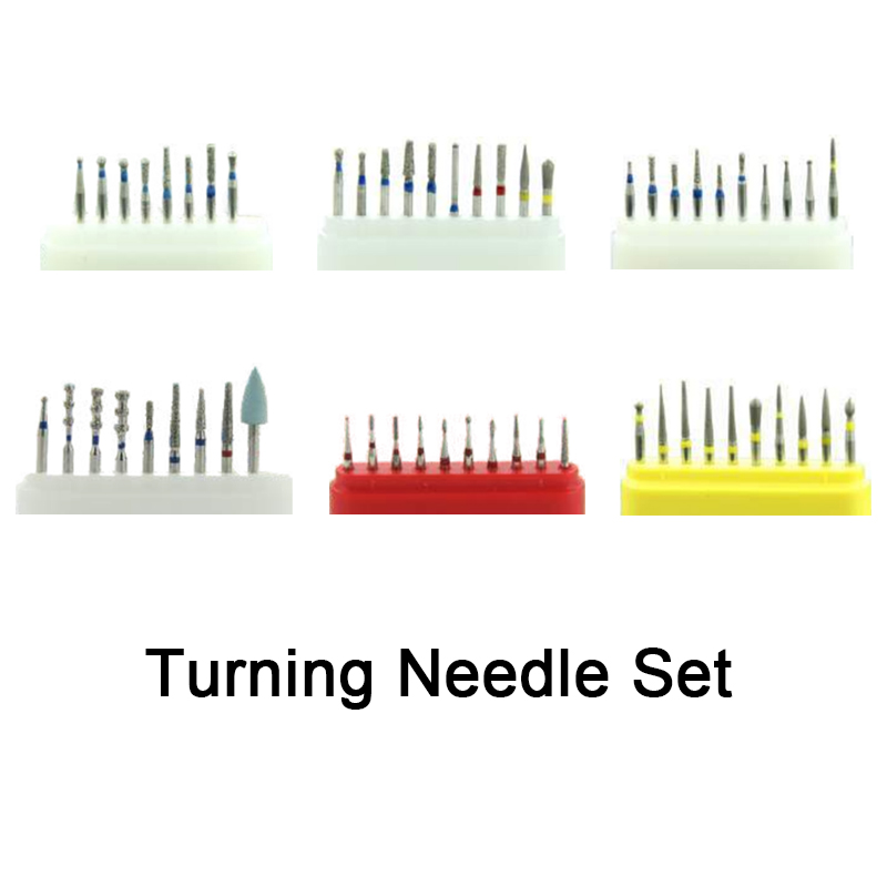 GREATLH 1set Dental Burs Drill Porcelain Veneers Preparation Burs Dentist Tool Dental Materials