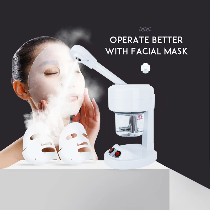 Desktop Ozone Facial Steamer Warm Mist Humidifier for Face Deep Cleaning Vaporizer Sprayer Salon Home Spa Skin Care Whitening