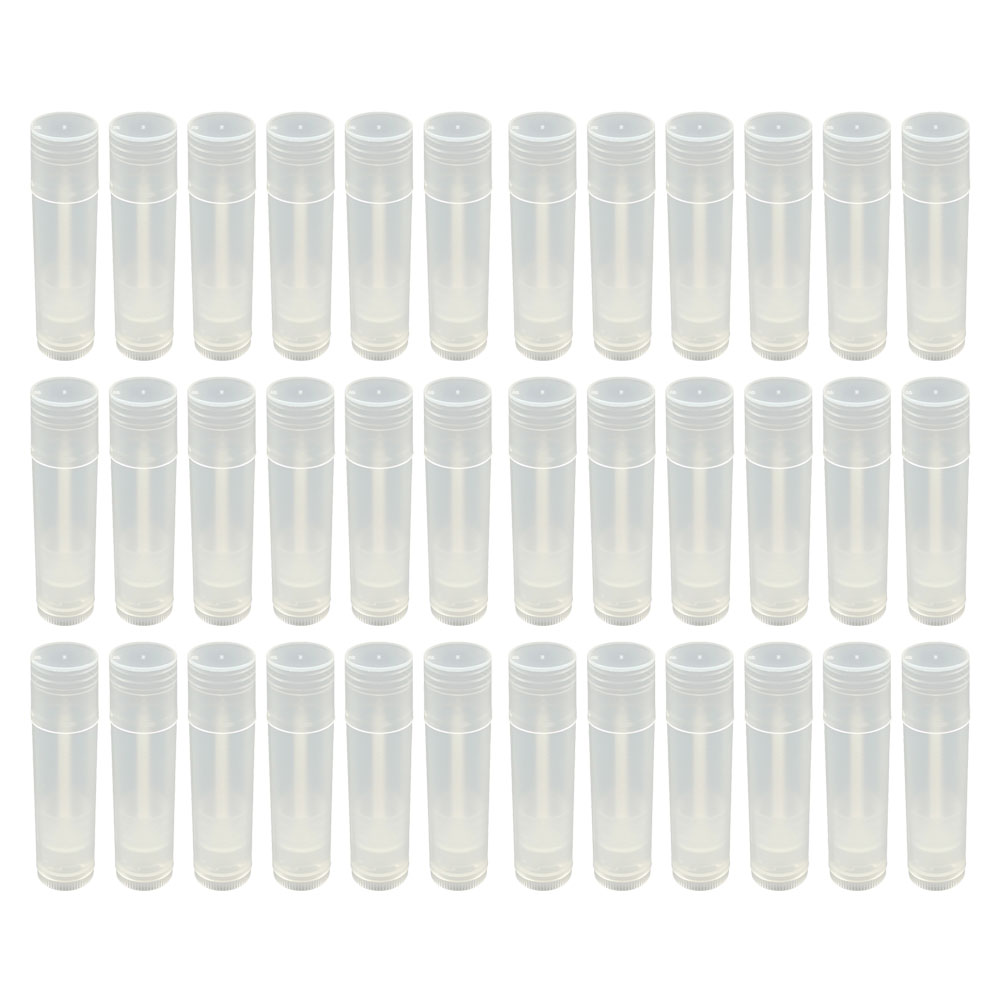 60pcs Empty Tubes High Quality Plastic DIY Containers Portable Travel Reusable Empty Lipstick Tube Accessories Holder